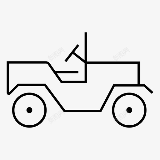 吉普车汽车路虎图标svg_新图网 https://ixintu.com 交通工具 军用 吉普车 汽车 越野车 路虎