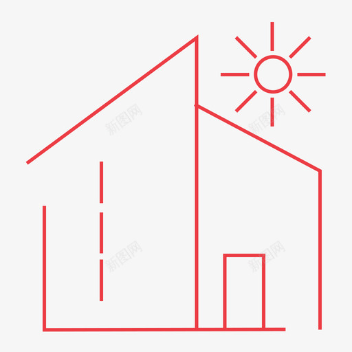 阳光房-开启svg_新图网 https://ixintu.com 阳光房-开启