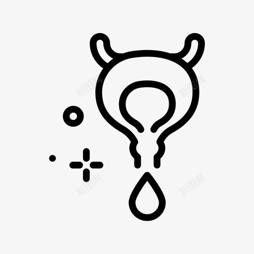 膀胱器官20线形图标svg_新图网 https://ixintu.com 器官 线形 膀胱