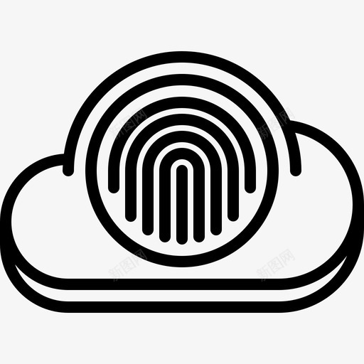 云计算云技术31线性图标svg_新图网 https://ixintu.com 云计算 技术 线性