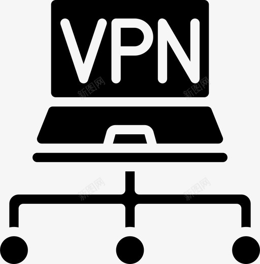 Vpn信息技术11填充图标svg_新图网 https://ixintu.com Vpn 信息技术 填充