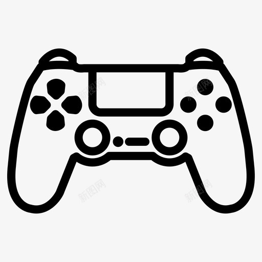 游戏板ps4控制器设备图标svg_新图网 https://ixintu.com ps4 控制器 游戏 游戏站 设备