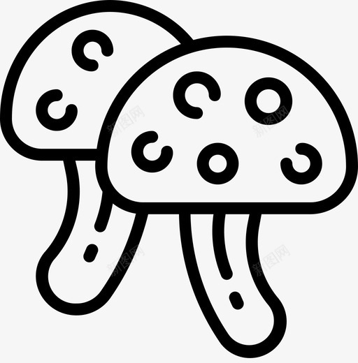蘑菇嬉皮士2代直系图标svg_新图网 https://ixintu.com 2代 嬉皮士 直系 蘑菇