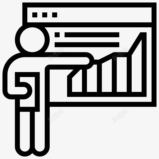 图表现代商业3线性图标svg_新图网 https://ixintu.com 商业 图表 现代 线性
