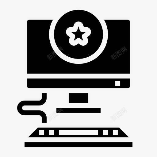 额定值计算机73填充图标svg_新图网 https://ixintu.com 填充 计算机 额定值
