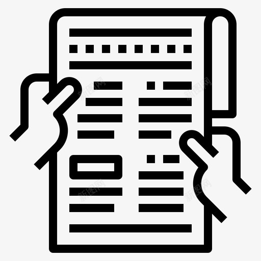 报纸通讯33直系图标svg_新图网 https://ixintu.com 报纸 直系 通讯