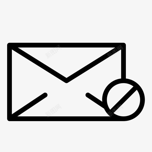 消息中断电子邮件风险图标svg_新图网 https://ixintu.com 中断 呼叫 消息 电子邮件 邮件 风险