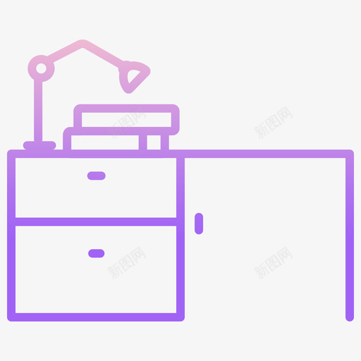 书桌家具装饰2轮廓坡度图标svg_新图网 https://ixintu.com 书桌 坡度 家具 装饰 轮廓