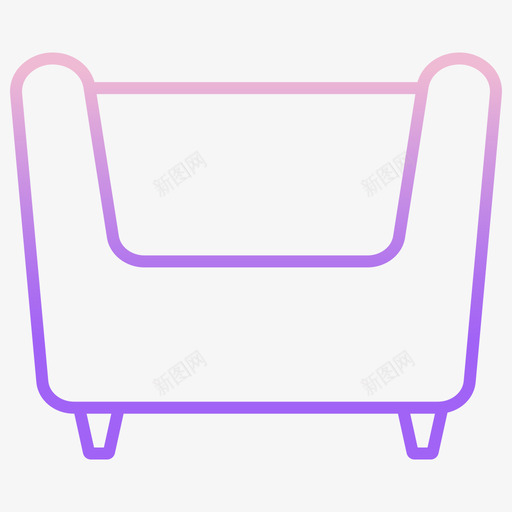 扶手椅家具装饰2轮廓坡度图标svg_新图网 https://ixintu.com 坡度 家具 扶手 装饰 轮廓