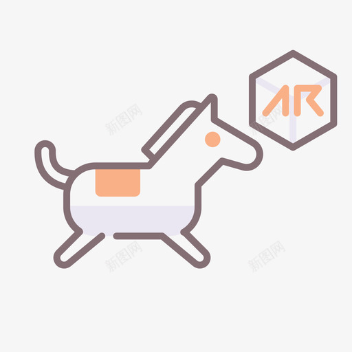 骑马增强现实5线性颜色图标svg_新图网 https://ixintu.com 增强 现实 线性 颜色 骑马