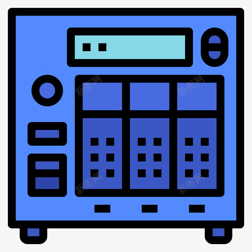服务器office181线性颜色图标svg_新图网 https://ixintu.com office 服务器 线性 颜色