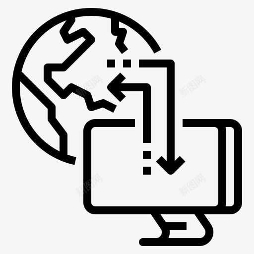 计算机计算机网络7概要图标svg_新图网 https://ixintu.com 概要 计算机 计算机网络