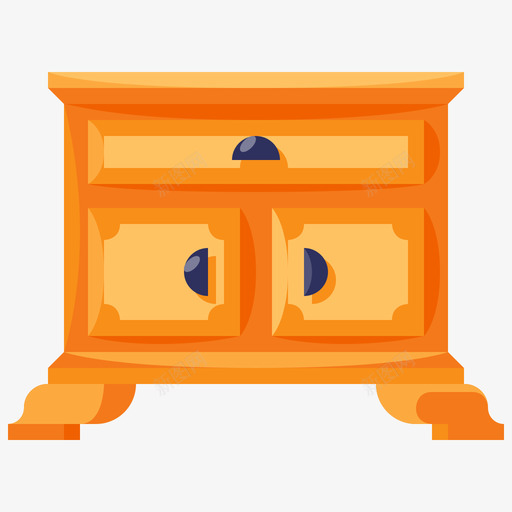 橱柜家具145扁平图标svg_新图网 https://ixintu.com 家具 扁平 橱柜