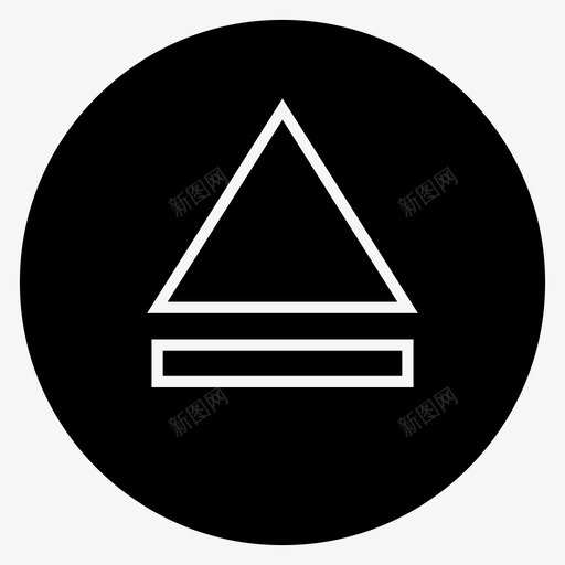 弹出箭头媒体播放器暗图标svg_新图网 https://ixintu.com 媒体播放器 弹出 箭头