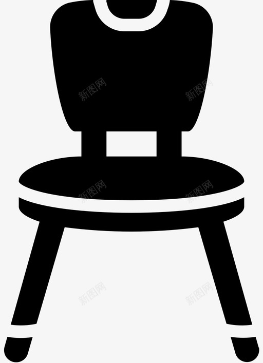 办公椅办公家具填充物图标svg_新图网 https://ixintu.com 办公 办公椅 填充 家具