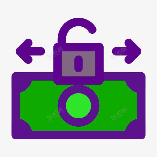 货币商业和金融97线性颜色图标svg_新图网 https://ixintu.com 商业 线性 货币 金融 颜色