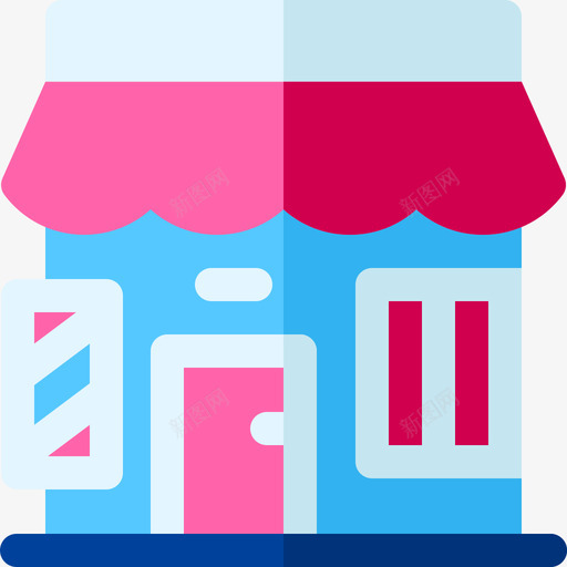 理发店美发和理发店6号平房图标svg_新图网 https://ixintu.com 6号 平房 理发店 美发