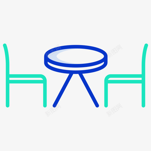 茶几家具装饰3轮廓颜色图标svg_新图网 https://ixintu.com 家具 茶几 装饰 轮廓 颜色