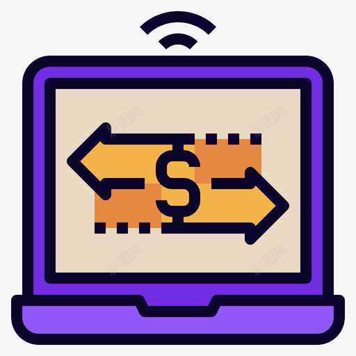 银行业务fintech25线性颜色图标svg_新图网 https://ixintu.com fintech 线性 银行业务 颜色