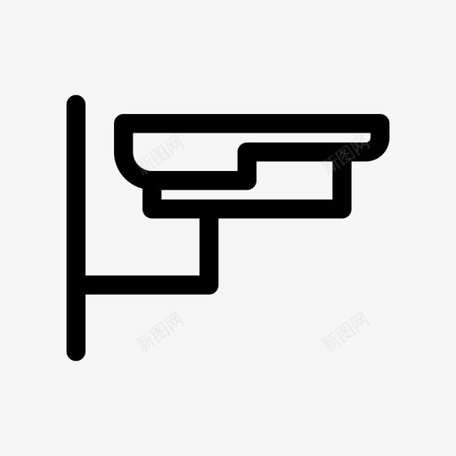 监控摄像机闭路电视硬件设备图标svg_新图网 https://ixintu.com 办公室 办公设备 摄像机 监控 硬件 设备 闭路电视