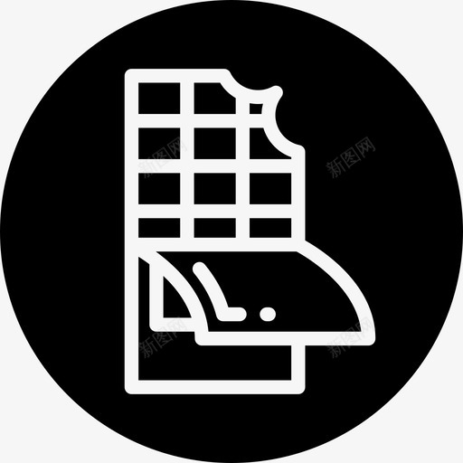 巧克力巧克力棒礼物图标svg_新图网 https://ixintu.com 巧克力 徽章 甜食 礼物 食品