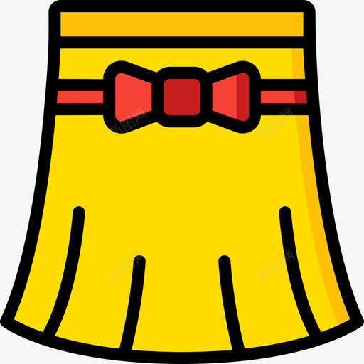 裙子时装和服装1线性颜色图标svg_新图网 https://ixintu.com 时装 服装 线性 裙子 颜色