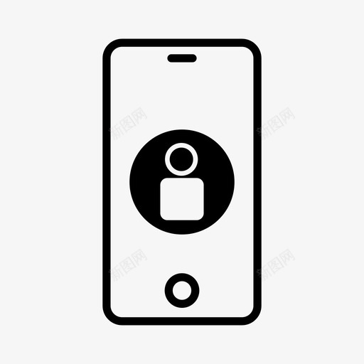 电话移动移动用户配置文件图标svg_新图网 https://ixintu.com 手机 智能 用户 电话 移动 配置文件