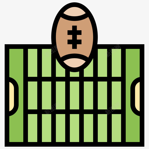 美式足球美式足球25线性颜色图标svg_新图网 https://ixintu.com 线性 美式 足球 颜色