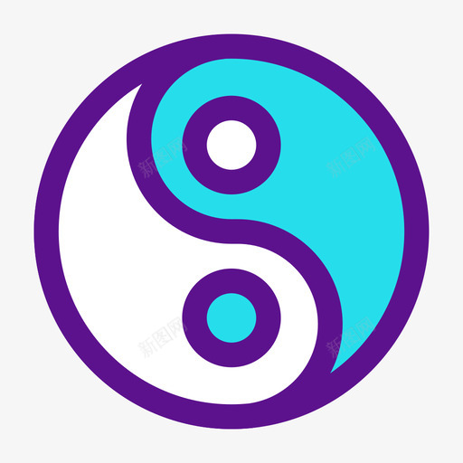 阴阳日本60线性颜色图标svg_新图网 https://ixintu.com 日本 线性 阴阳 颜色