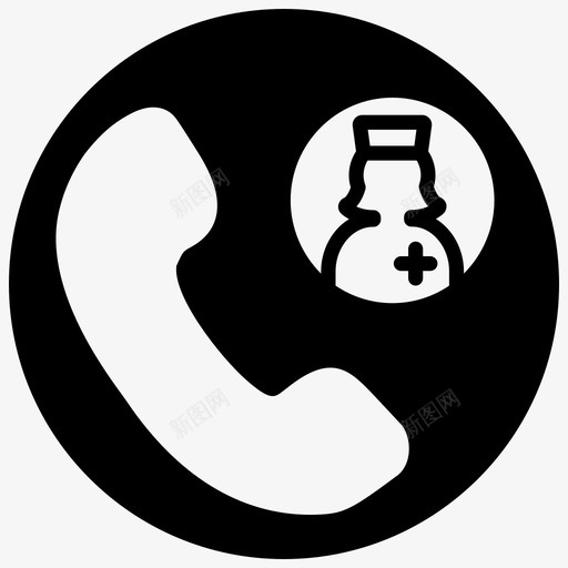医疗服务台咨询健康服务图标svg_新图网 https://ixintu.com 2Blackfill 健康 医疗 医疗服务 咨询 帮助 服务 服务台