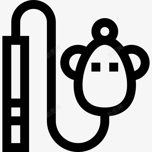 老鼠玩具猫3直线型图标svg_新图网 https://ixintu.com 玩具 直线 线型 老鼠