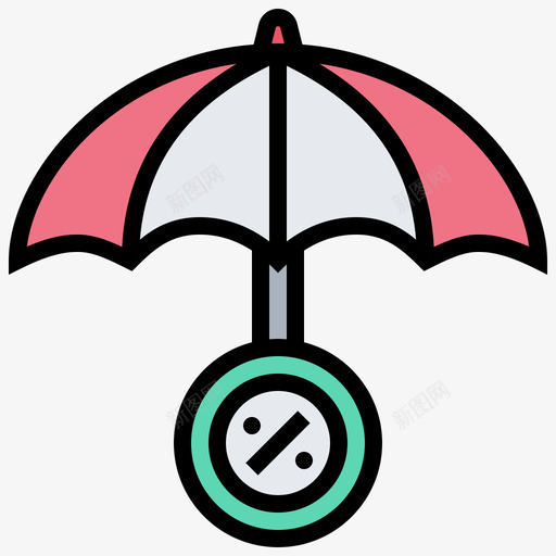 损失税收3线颜色图标svg_新图网 https://ixintu.com 损失 税收 颜色