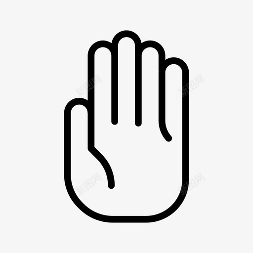 保持手势20直线图标svg_新图网 https://ixintu.com 保持 手势 直线