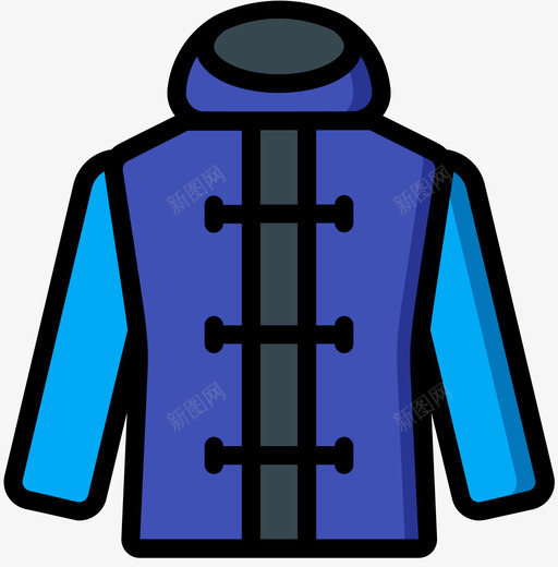 外套时装与服装1线性颜色图标svg_新图网 https://ixintu.com 外套 时装 服装 线性 颜色