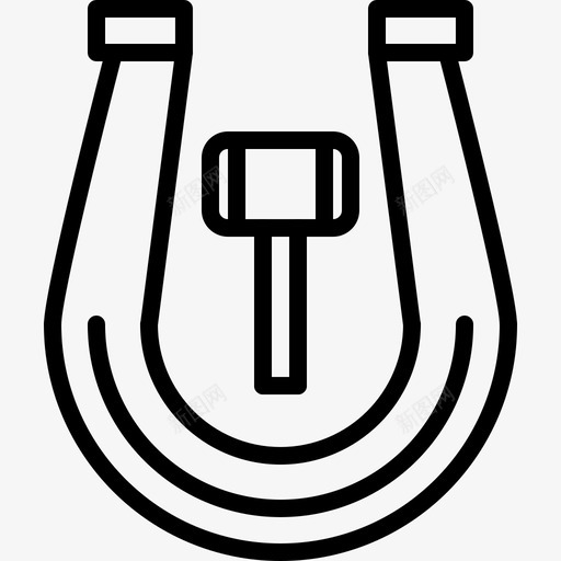 马蹄铁铁匠直线型图标svg_新图网 https://ixintu.com 直线 线型 铁匠 马蹄铁