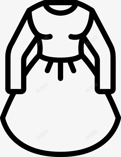 服饰时尚与服装3线性图标svg_新图网 https://ixintu.com 时尚 服装 服饰 线性