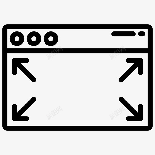 尺寸调整响应式52线性图标svg_新图网 https://ixintu.com 响应 尺寸 线性 设计 调整