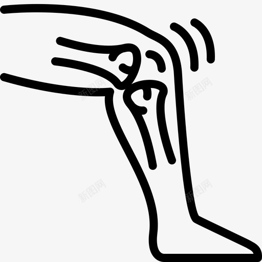 肌腱损伤矫形图标svg_新图网 https://ixintu.com 损伤 治疗 矫形 肌腱