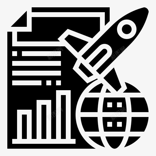 项目启动启动93字形图标svg_新图网 https://ixintu.com 启动 字形 项目