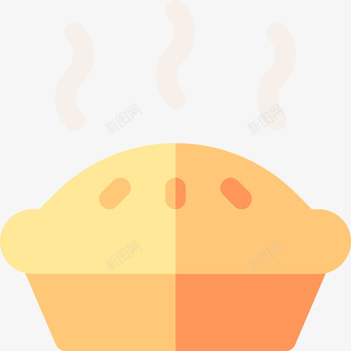 馅饼面包房126扁平图标svg_新图网 https://ixintu.com 扁平 面包房 馅饼