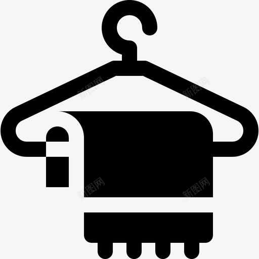 毛巾美发和理发店4填充图标svg_新图网 https://ixintu.com 填充 毛巾 理发店 美发