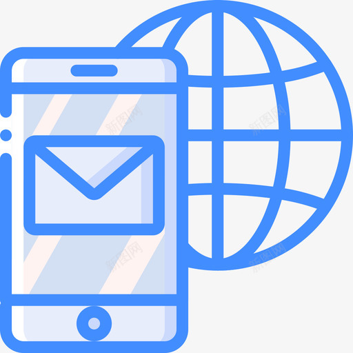 智能手机信息技术10蓝色图标svg_新图网 https://ixintu.com 信息技术 手机 智能 蓝色