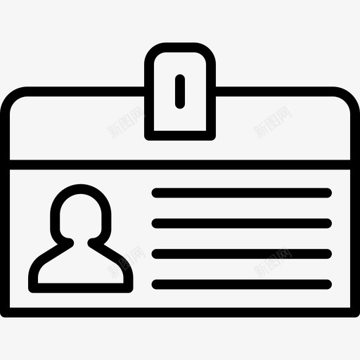 身份证记者17直系图标svg_新图网 https://ixintu.com 直系 记者 身份证