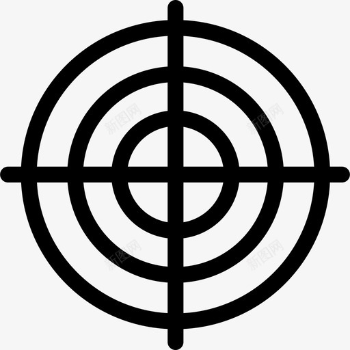 瞄准射击游戏图标svg_新图网 https://ixintu.com 射击 游戏 瞄准