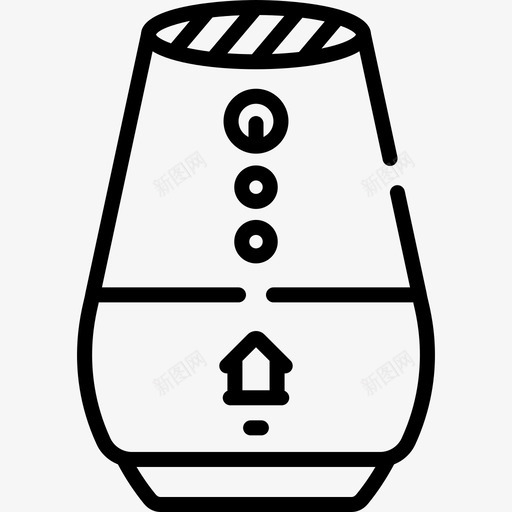 家庭助理智能家居68线性图标svg_新图网 https://ixintu.com 助理 家庭 智能家居 线性