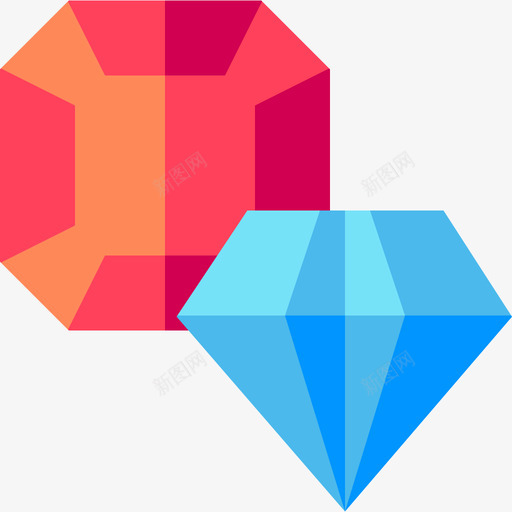 钻石银行99平的图标svg_新图网 https://ixintu.com 平的 钻石 银行