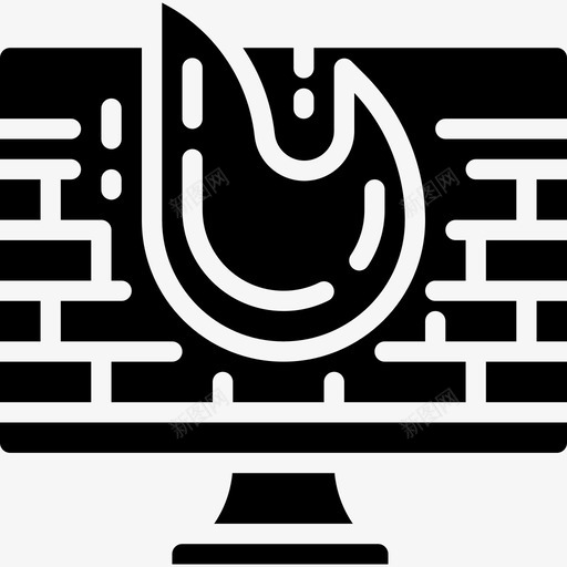 防火墙计算机57实心图标svg_新图网 https://ixintu.com 实心 计算机 防火墙