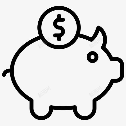 储蓄罐金融投资图标svg_新图网 https://ixintu.com 储蓄 储蓄罐 投资 支付 融和 金融 金融和