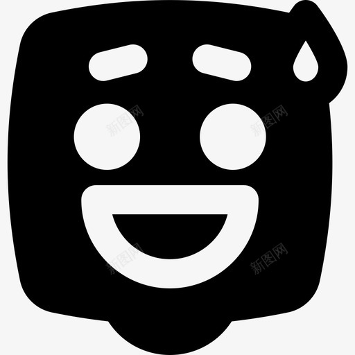 不好意思表情符号50填充图标svg_新图网 https://ixintu.com 不好意思 填充 符号 表情