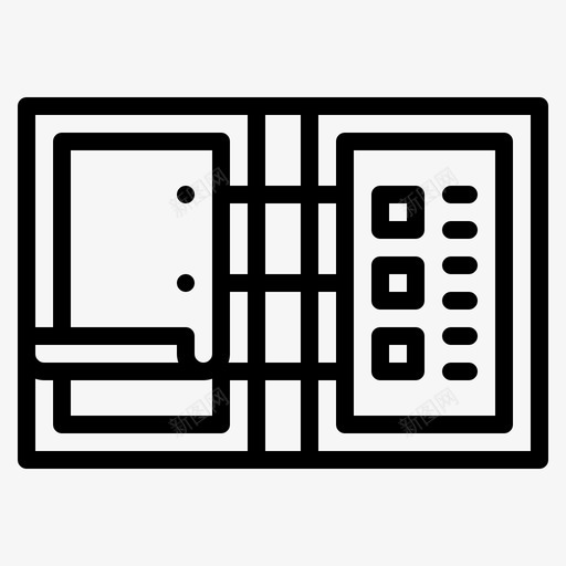 文件办公室228大纲图标svg_新图网 https://ixintu.com 办公室 大纲 文件